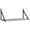 vidaXL &Eacute;tag&egrave;res murales 2pcs sonoma gris 60x25x25,5 cm bois ing&eacute;nierie