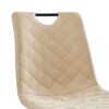 vidaXL Chaises &agrave; manger lot de 4 cr&egrave;me similicuir