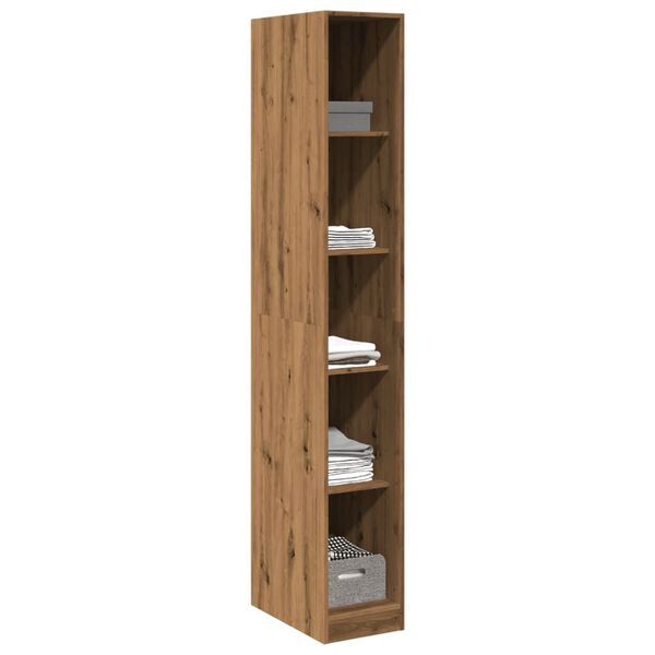vidaXL Garde-robe chêne artisanal 30x50x200 cm bois d'ingénierie