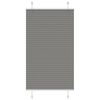 vidaXL Store pliss&eacute; anthracite 80x100 cm largeur du tissu 79,4 cm