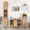 vidaXL Meuble d'&eacute;vier ch&ecirc;ne sonoma 80x33x60 cm bois d'ing&eacute;nierie