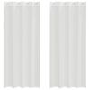 vidaXL Rideaux en voile avec œillets 2 pcs blanc