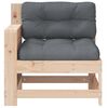 vidaXL Canap&eacute; de jardin accoudoir avec coussin bois massif de pin