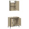 vidaXL Ensemble de meubles de salle de bain 2 pcs ch&ecirc;ne sonoma