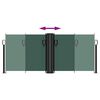 vidaXL Auvent lat&eacute;ral r&eacute;tractable vert fonc&eacute; 100x600 cm