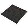 vidaXL Tapis 20 pcs Noir 50 x 50 x 0,5 cm Bitume