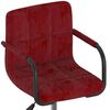 vidaXL Chaises pivotantes &agrave; manger lot de 2 bordeaux velours