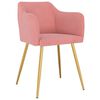 vidaXL Chaises &agrave; manger lot de 6 rose velours
