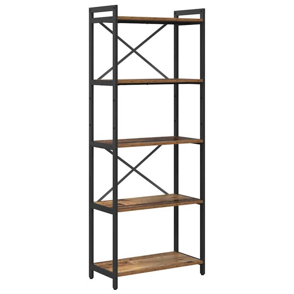vidaXL &Eacute;tag&egrave;re Bois ancien 60 x 30 x 155 cm Bois d'ing&eacute;nierie