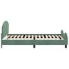 vidaXL Cadre de lit pour enfants avec t&ecirc;te de lit Vert Mer 90 x 200 cm