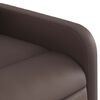 vidaXL Fauteuil de massage inclinable Marron Similicuir