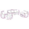 vidaXL Ensemble de canap&eacute;s 4 pcs avec coussins Gris fonc&eacute; Velours