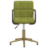 vidaXL Chaises pivotantes &agrave; manger lot de 4 vert clair velours