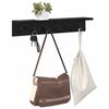 vidaXL Porte-manteau mural Ch&ecirc;ne noir 60 x 10,5 x 10,5 cm