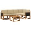 vidaXL Ensemble de canap&eacute;s d'ext&eacute;rieur 6 pcs Naturel et Beige