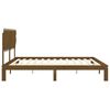 vidaXL Cadre de lit sans matelas marron miel 200x200cm bois pin massif