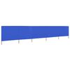 vidaXL Paravent 5 panneaux Tissu 600 x 80 cm Bleu azur&eacute;