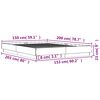 vidaXL Cadre de lit sans matelas ch&ecirc;ne sonoma 150x200 cm