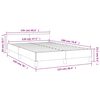 vidaXL Cadre de lit sans matelas vert fonc&eacute; 120x190 cm velours