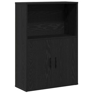 vidaXL Biblioth&egrave;que ch&ecirc;ne noir 60x24x85 cm bois d'ing&eacute;nierie