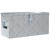 vidaXL Bo&icirc;te en aluminium 61,5 x 26,5 x 30 cm Argent&eacute;