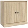 vidaXL Buffets 3 pcs Ch&ecirc;ne sonoma Bois d'ing&eacute;nierie