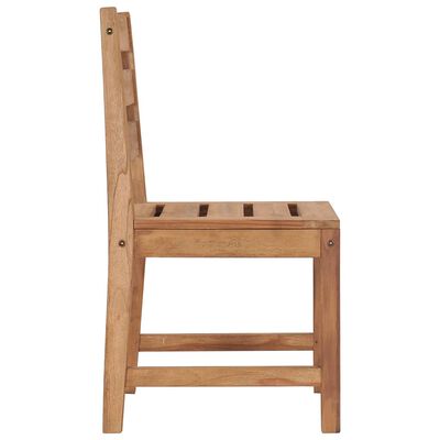 vidaXL Chaises de jardin lot de 2 Bois de teck solide