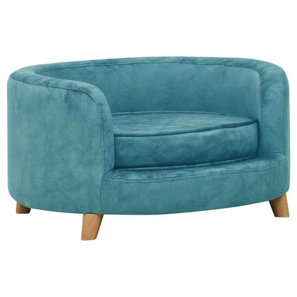 vidaXL Canap&eacute; pour chien Turquoise 69x69x36 cm Peluche