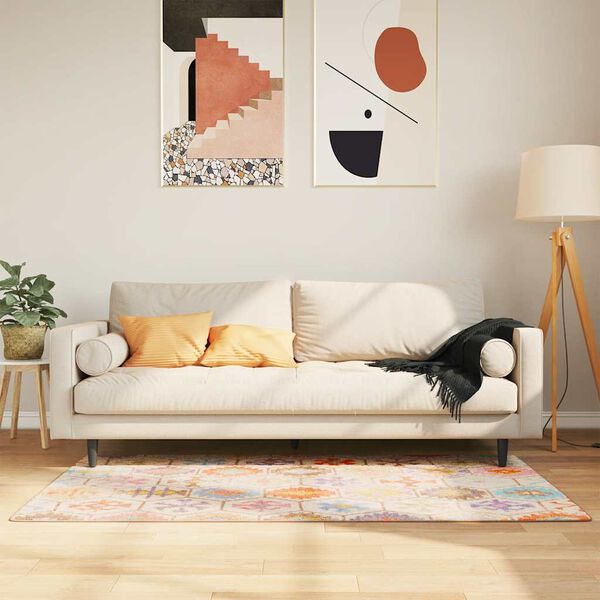 vidaXL Tapis lavable multicolore 80x150 cm