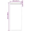 vidaXL Rideaux occultants avec anneaux 2 pcs Turquoise 225 x 140 cm