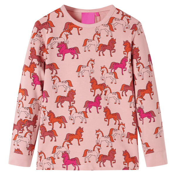 Pyjamas enfants &agrave; manches longues rose clair 128