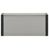 vidaXL Armoire &agrave; d&eacute;chets de jardin Gris 85x34x40 cm