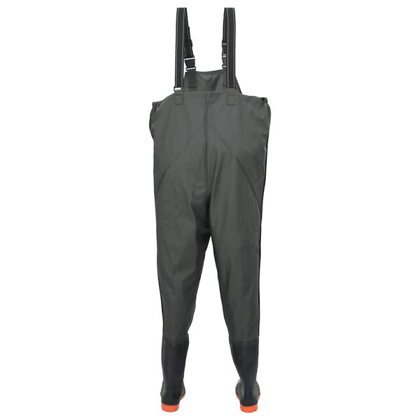 vidaXL Cuissardes avec bottes vert fonc&eacute; taille 45