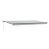 vidaXL Auvent r&eacute;tractable automatique avec LED anthracite et blanc