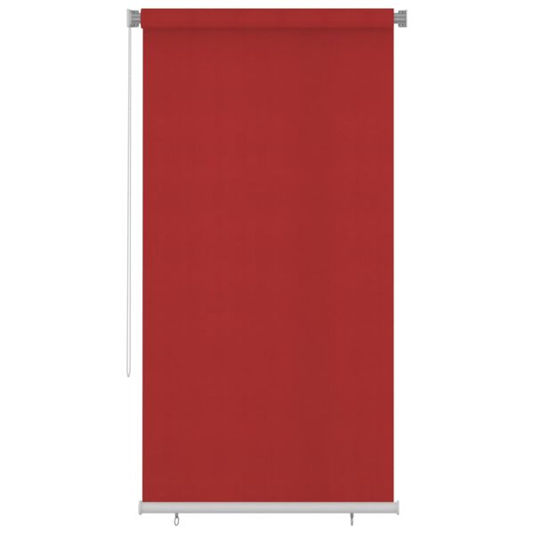 vidaXL Store roulant d'ext&eacute;rieur 120x230 cm Rouge PEHD