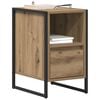 vidaXL Table de chevet 2 pcs Ch&ecirc;ne artisan 39,5 x 30 x 50 cm
