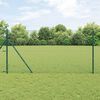 vidaXL Poteau de cl&ocirc;ture. Vert 10 x 1,2 m (mailles de 40 x 40 mm)