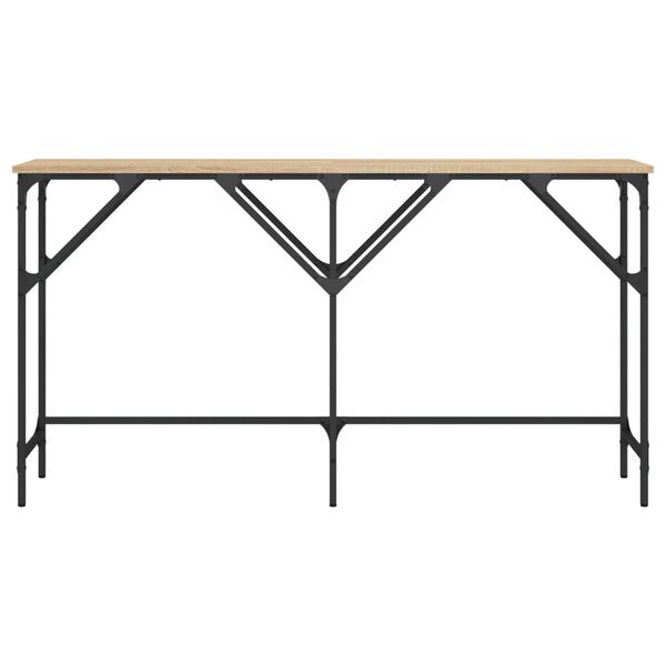 vidaXL Table console ch&ecirc;ne sonoma 140x29x75 cm bois d'ing&eacute;nierie