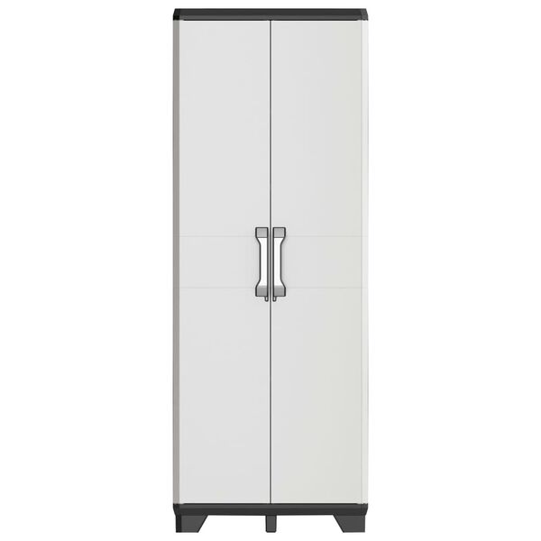 Keter Armoire de rangement polyvalente Gear Noir et gris 182 cm