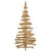 vidaXL Arbres de No&euml;l avec support Marron 180 cm Bois massif en pin