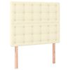 vidaXL Cadre de lit sans matelas cr&egrave;me 90x200 cm similicuir