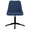 vidaXL Chaises pivotantes &agrave; manger lot de 2 bleu tissu