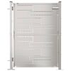 vidaXL Portail de jardin 100 x 120 cm en acier inoxydable