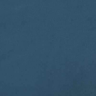 vidaXL Cadre de lit bleu foncé 120x190 cm velours