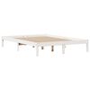 vidaXL Cadre de lit sans matelas blanc 140x200 cm bois de pin massif