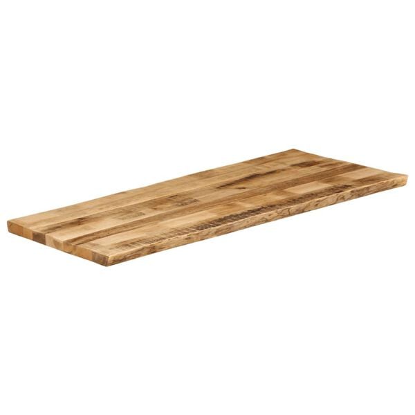 vidaXL Dessus de table bord vivant 140x60x2,5 cm bois de manguier brut