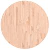 vidaXL Dessus de table &Oslash;90x4 cm rond bois massif de h&ecirc;tre