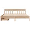 vidaXL Cadre de lit sans matelas 200x200 cm bois massif de pin