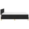 vidaXL Lit &agrave; ressort LED avec matelas avec LED Noir 140 x 190 cm tissu