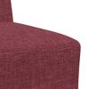 vidaXL Unit&eacute; de Sofa Modulaire Sans Accoudoirs 3 pcs Bordeaux
